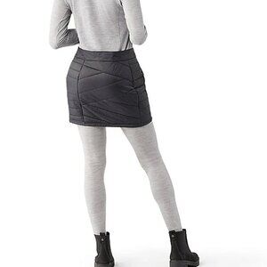 Smartwool Smartloft PHD Merino Wool Grey Puffer Mini Skirt Sz S